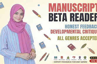 beta read your manuscript