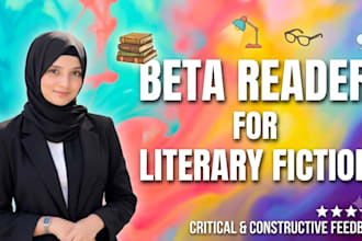 be your professional beta reader for literary fiction