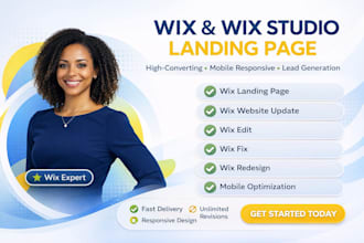 design wix landing page design website wix studio landing page wix studio design