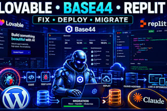 fix deploy migrate lovable ai base44 replit to wordpress website development