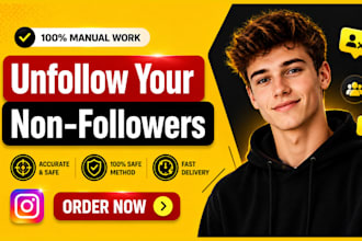 manually unfollow instagram followings and remove bot, ghost fake followers