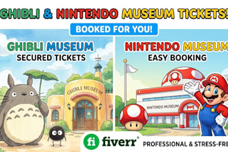 book ghibli museum and nintendo museum ticket