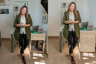 professionally retouch personal branding and portrait photos