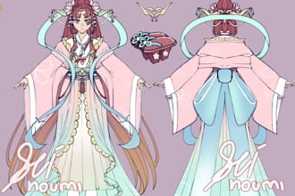 do illustrations and custom characters