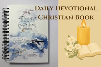 design, create prayer journal, daily devotional christian ebook, format journal