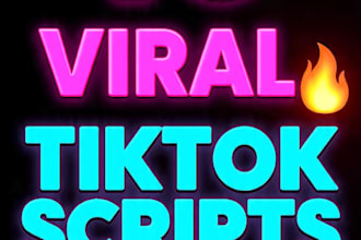 write viral tiktok scripts 70 hook