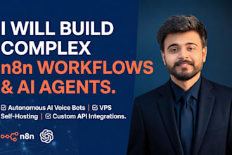 build custom n8n workflow, ai automation and whatsapp bot