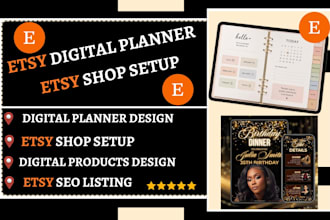 design etsy digital products etsy seo listing for etsy store setup