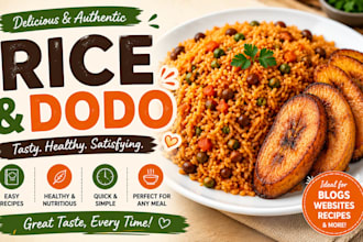 write delicious rice and dodo recipes and food blog posts