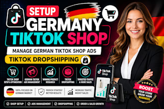 setup germany tiktok shop manage german tiktok shop ads tiktok dropshipping