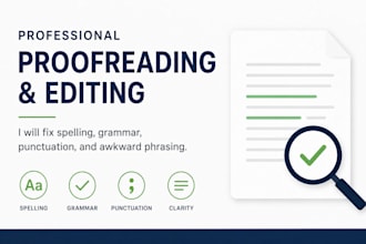 professionally proofread and edit your english document