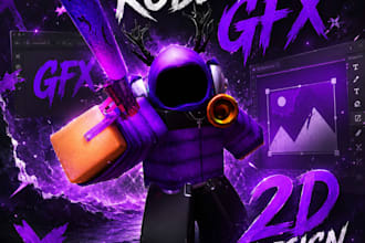 make you roblox gfx render, thumbnail , roblox icon or poster for your game