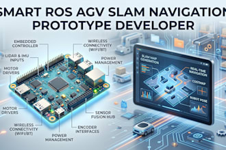 develop smart ros agv slam navigation prototype for warehouse automation system