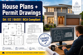 design australian architect for house plans and permit drawings