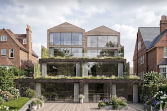 remodel uk functional property internal, 3d house facade, render balcony garden