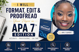format, edit and proofread your paper in apa 7th edition