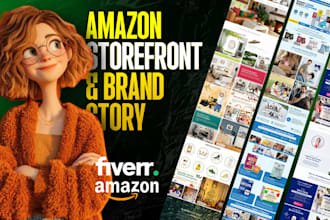 create amazon brand story and storefront design for you