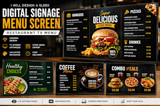 design cafe a modern tv menu board coffee shop digital price list