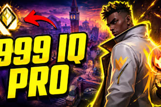 design viral valorant and gaming youtube thumbnails