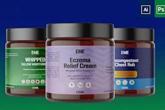 design supplement label and product  packaging design with mockups for amazon