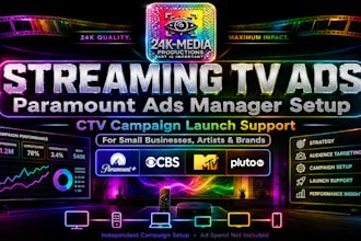 launch your streaming TV ads on paramount plus and pluto TV