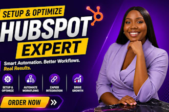 automate, optimize and fix hubspot CRM hubspot VA workflow hubspot landing page