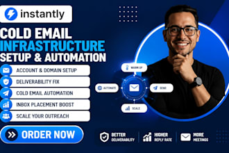 setup instantly cold email infrastructure fix email deliverability