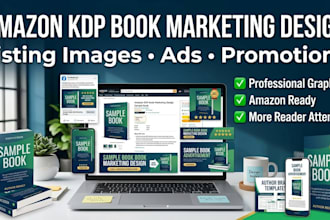 design amazon KDP book listing images, ads and promotional graphics