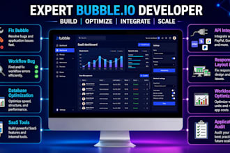 fix bubble web app features or build bubble saas tools as a bubble developer