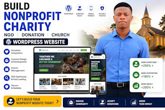 build nonprofit charity ngo donation church wordpress website