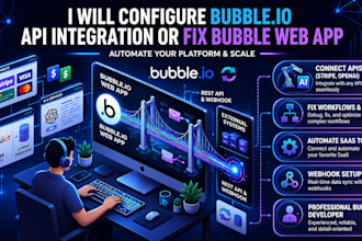 configure bubble io api integration or fix bubble web app as bubble developer