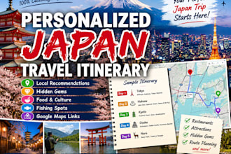 create a personalized japan travel itinerary