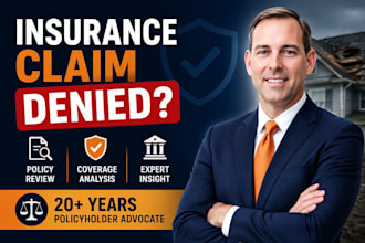 review your insurance claim denial letter and policy coverage options for you