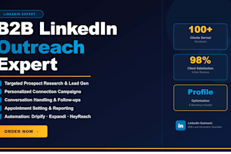 do manual or automated linkedin outreach for b2b lead generation