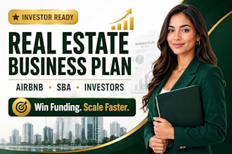 write a real estate business plan or airbnb arbitrage plan