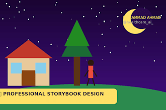 design a professional children storybook with creative layouts