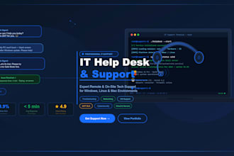 be your remote IT help desk and technical support specialist