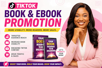 do viral book promotion bookrank ebook marketing tiktok booktok video