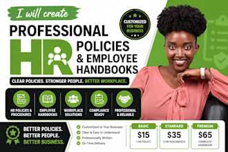 create professional HR policies, employee handbooks and HR documents