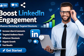 promote linkedin post to increase engagement with influencer marketing, shoutout