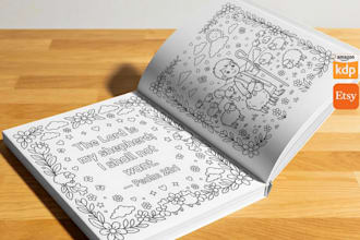 design unique bible verse coloring book pages for adults and kids