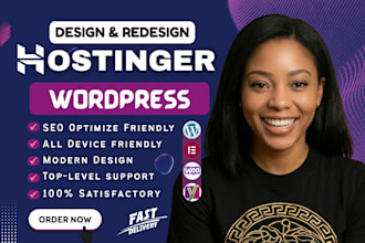 hostinger website design hostinger wordpress website, landing page, migration
