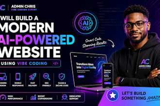 build a modern ai powered website using vibe coding