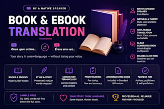 translate your book or ebook to spanish keeping your voice