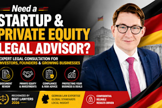 be your startup and private equity legal advisor for investors and founders