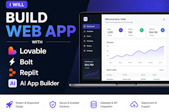 build, fix and improve web apps with lovable, bolt, replit, superbase and cursor
