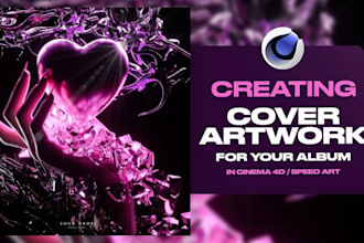 create music cover art podcast cover hyperpop textured cartoon cover 3d render