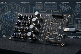 design custom usb plug play midi controller pcb with schematic gerber for jlcpcb