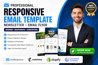 design email flyer html email template, newsletter template design