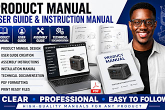 design product manual instruction user guide manual assembly instruction manual